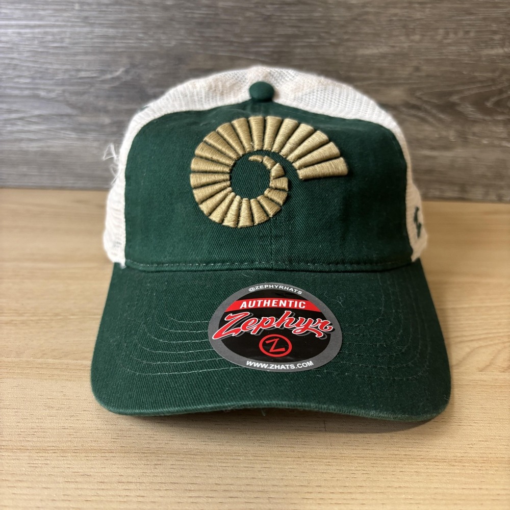 Colorado State Rams Hat Cap Snap Back Mens Green White NCAA Football Trucker